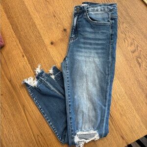 Flying Monkey Distressed Skinny Jeans